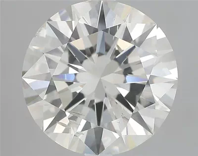 3.70ct K SI2 Rare Carat Ideal Cut Round Diamond