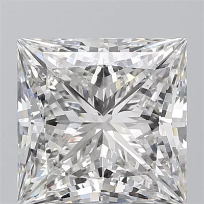 5.41ct G VS2 Rare Carat Ideal Cut Princess Lab Grown Diamond