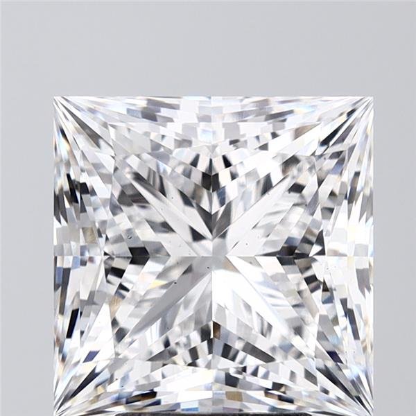 5.11ct E VS2 Rare Carat Ideal Cut Princess Lab Grown Diamond