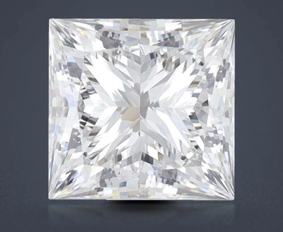 2.50ct E VS1 Rare Carat Ideal Cut Princess Lab Grown Diamond