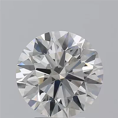 4.01ct H SI1 Rare Carat Ideal Cut Round Diamond