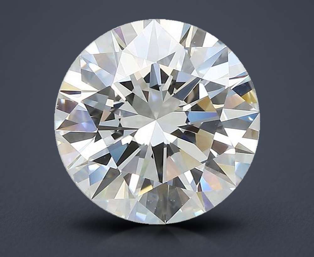 4.04ct F VS2 Excellent Cut Round Diamond