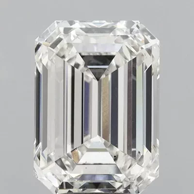 4.61ct H VS2 Rare Carat Ideal Cut Emerald Lab Grown Diamond