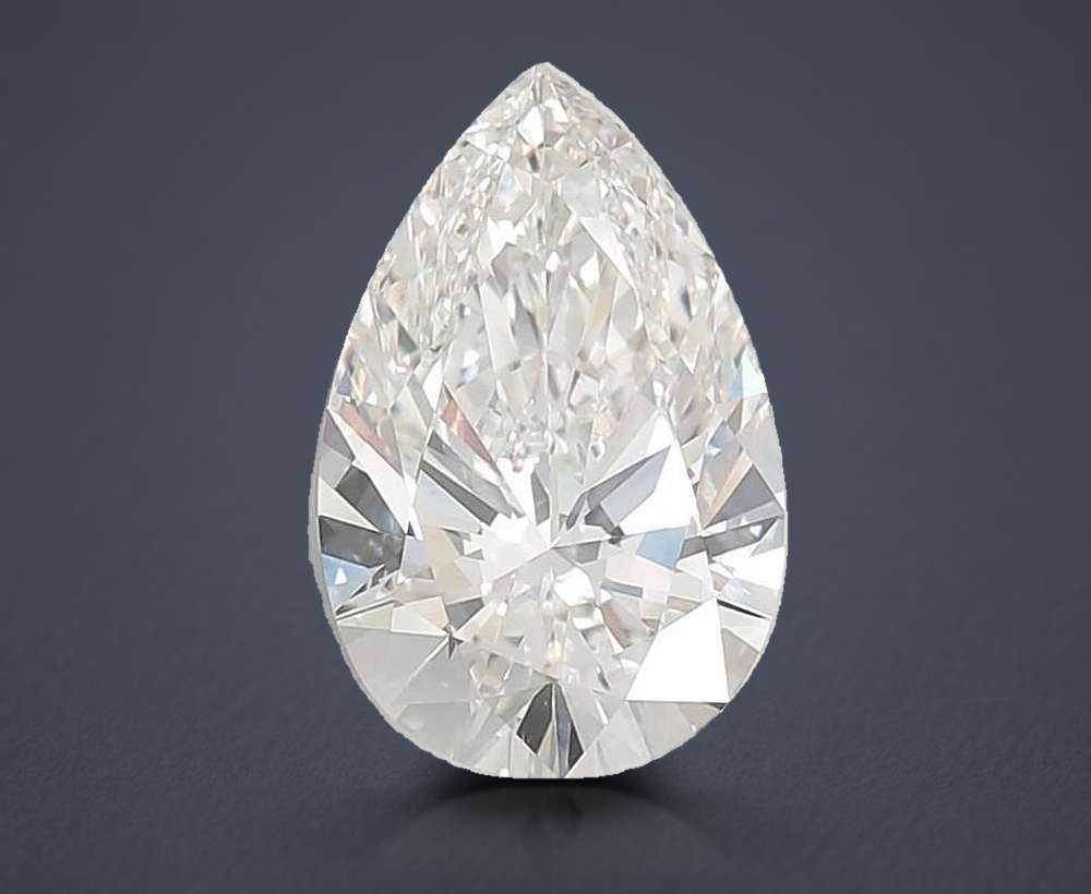 5.01ct G VVS2 Rare Carat Ideal Cut Pear Lab Grown Diamond