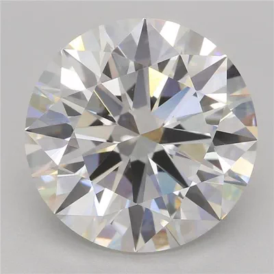 4.06ct F VVS2 Rare Carat Ideal Cut Round Lab Grown Diamond