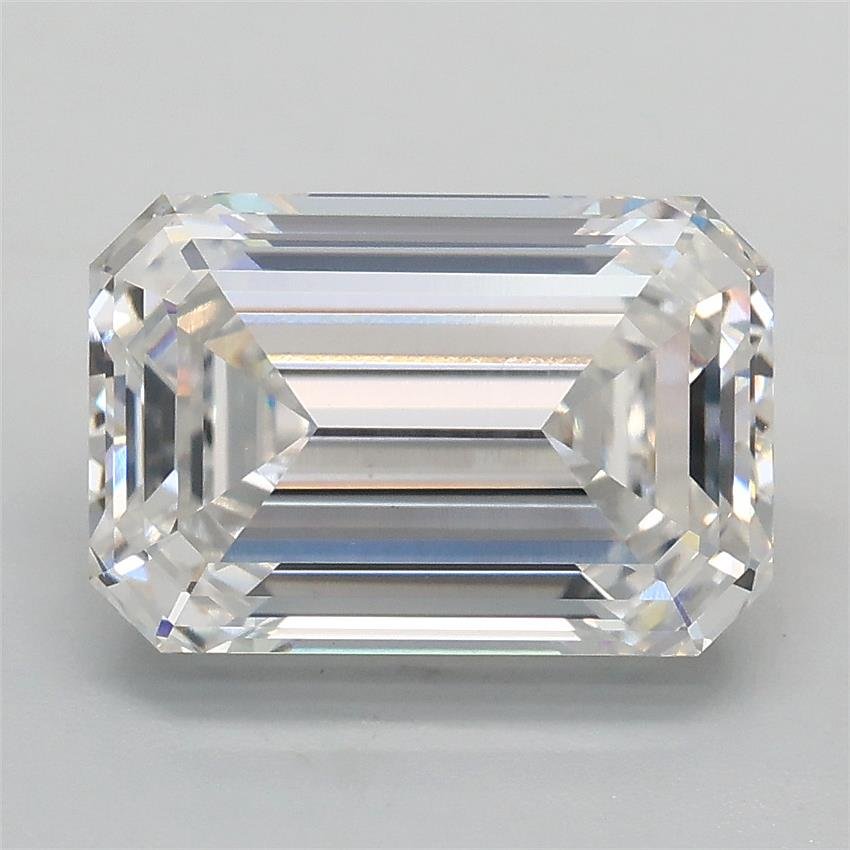 3.02ct F VS1 Rare Carat Ideal Cut Emerald Lab Grown Diamond