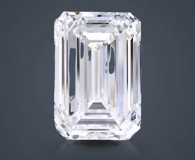 16.09ct F VVS2 Rare Carat Ideal Cut Emerald Lab Grown Diamond