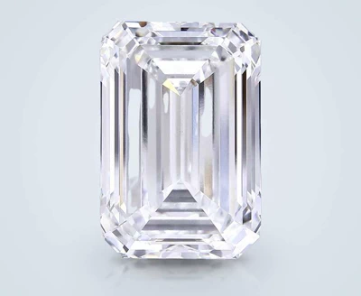 16.09ct F VVS2 Rare Carat Ideal Cut Emerald Lab Grown Diamond