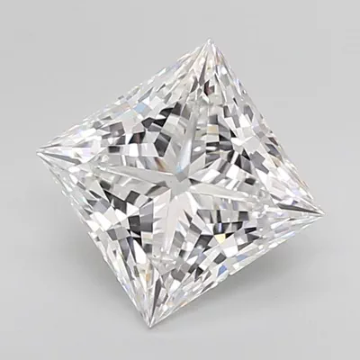 4.02ct D VS1 Rare Carat Ideal Cut Princess Lab Grown Diamond