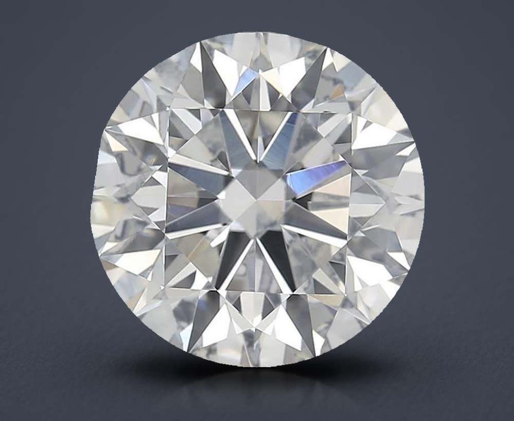 3.73ct I VS2 Rare Carat Ideal Cut Round Diamond
