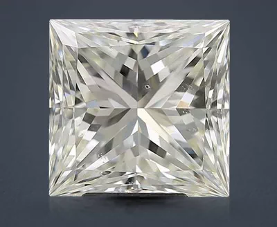 5.01ct K SI1 Rare Carat Ideal Cut Princess Diamond