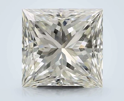 5.01ct K SI1 Rare Carat Ideal Cut Princess Diamond