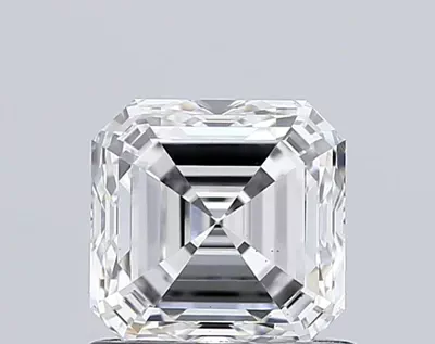 1.32ct F VS2 Very Good Cut Asscher Lab Grown Diamond
