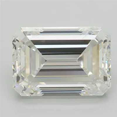 4.07ct F VVS2 Excellent Cut Emerald Lab Grown Diamond