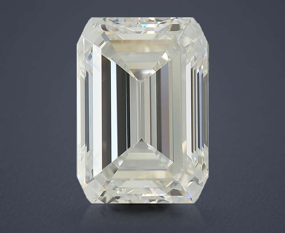 4.07ct F VVS2 Rare Carat Ideal Cut Emerald Lab Grown Diamond