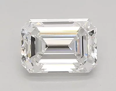 0.76ct D VVS2 Rare Carat Ideal Cut Emerald Lab Grown Diamond