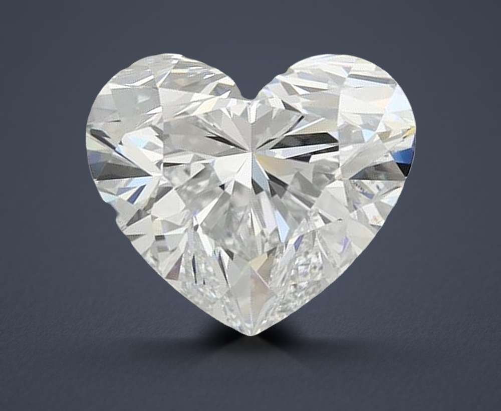 2.01ct D IF Rare Carat Ideal Cut Heart Lab Grown Diamond