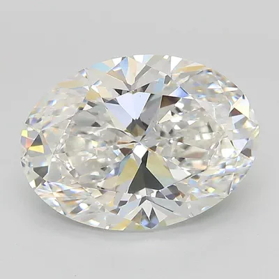 4.06ct E VS1 Rare Carat Ideal Cut Oval Lab Grown Diamond