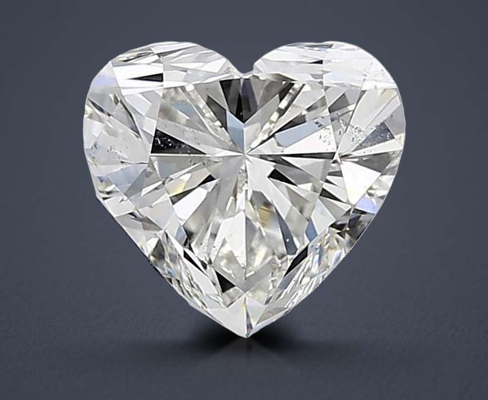 2.51ct I SI2 Rare Carat Ideal Cut Heart Diamond