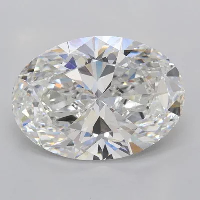 2.10ct F VVS2 Rare Carat Ideal Cut Oval Lab Grown Diamond