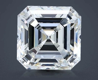 5.19ct G VS1 Rare Carat Ideal Cut Asscher Diamond