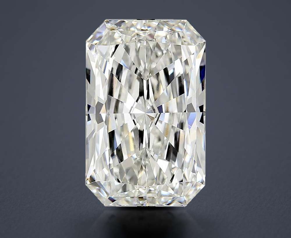 12.38ct H VVS2 Rare Carat Ideal Cut Radiant Lab Grown Diamond