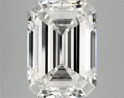 11.55ct F VVS2 Rare Carat Ideal Cut Emerald Lab Grown Diamond