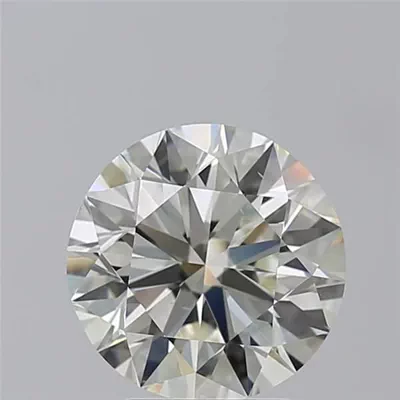 3.02ct K VS2 Rare Carat Ideal Cut Round Diamond