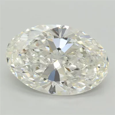 6.16ct F VS2 Rare Carat Ideal Cut Oval Lab Grown Diamond