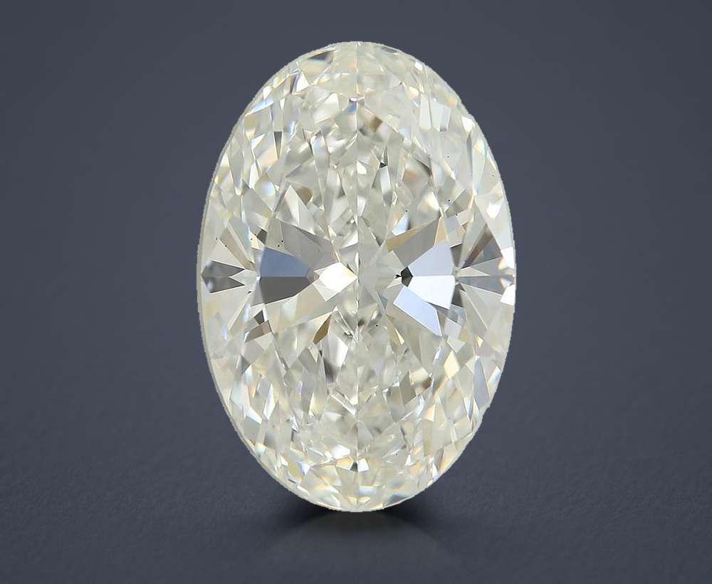 6.16ct F VS2 Rare Carat Ideal Cut Oval Lab Grown Diamond