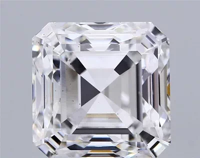 7.05ct E VS2 Very Good Cut Asscher Lab Grown Diamond