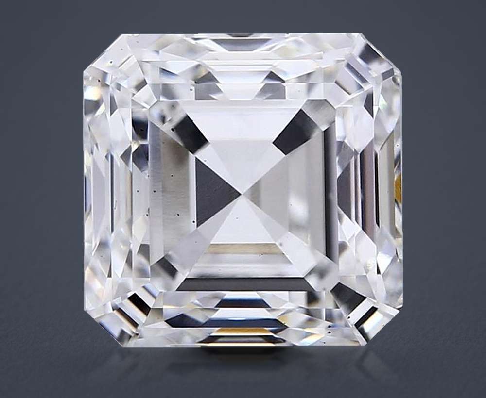 7.05ct E VS2 Very Good Cut Asscher Lab Grown Diamond