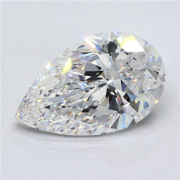 10.03ct E VS1 Rare Carat Ideal Cut Pear Diamond