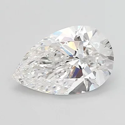 3.06ct E VS2 Rare Carat Ideal Cut Pear Lab Grown Diamond