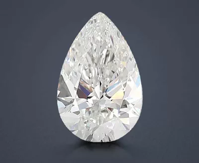 3.06ct E VS2 Rare Carat Ideal Cut Pear Lab Grown Diamond