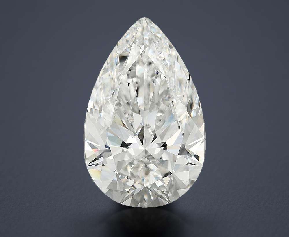 12.09ct F VVS2 Rare Carat Ideal Cut Pear Lab Grown Diamond