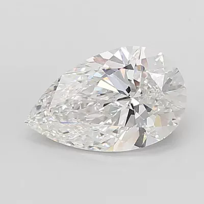 7.03ct E VVS2 Rare Carat Ideal Cut Pear Lab Grown Diamond