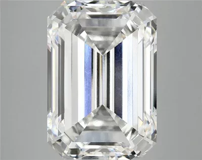 12.16ct F VVS2 Excellent Cut Emerald Lab Grown Diamond