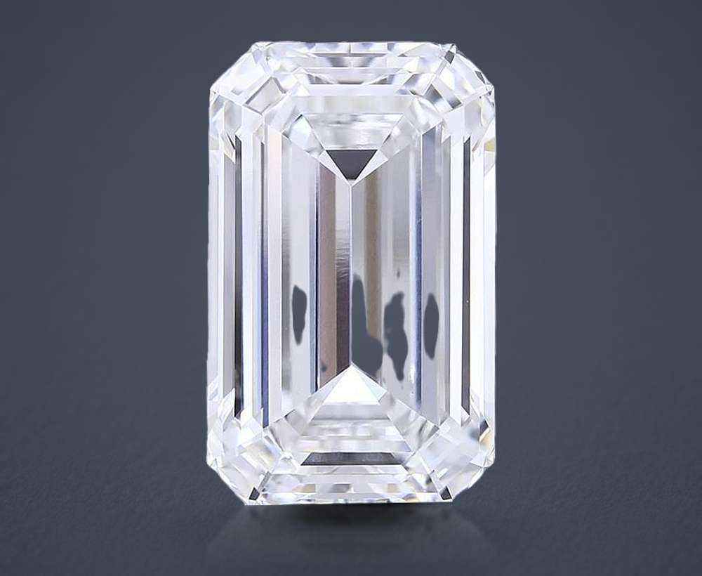 15.04ct F VVS2 Rare Carat Ideal Cut Emerald Lab Grown Diamond