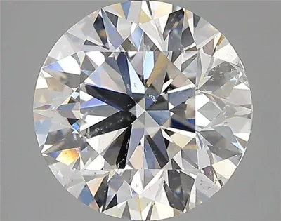 4.03ct F SI2 Rare Carat Ideal Cut Round Diamond