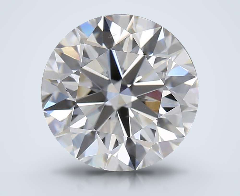 2.57ct E VS2 Rare Carat Ideal Cut Round Diamond