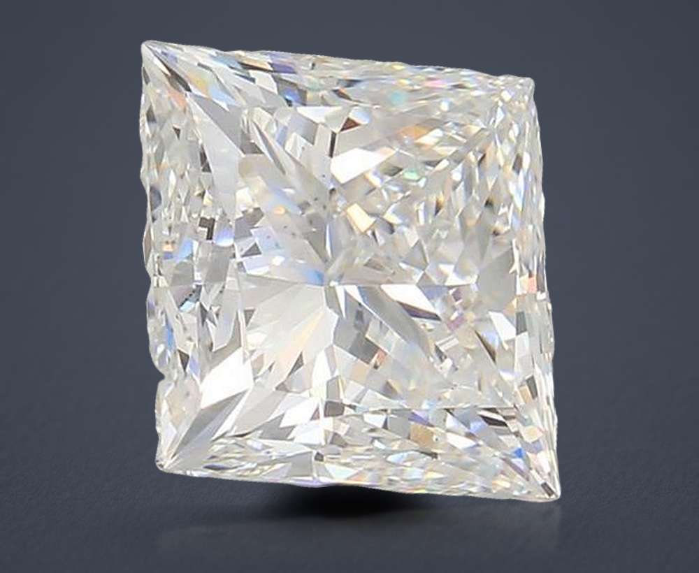 5.54ct E VS1 Rare Carat Ideal Cut Princess Lab Grown Diamond