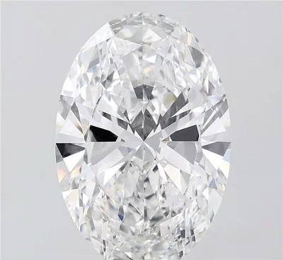 9.08ct F VVS2 Rare Carat Ideal Cut Oval Lab Grown Diamond