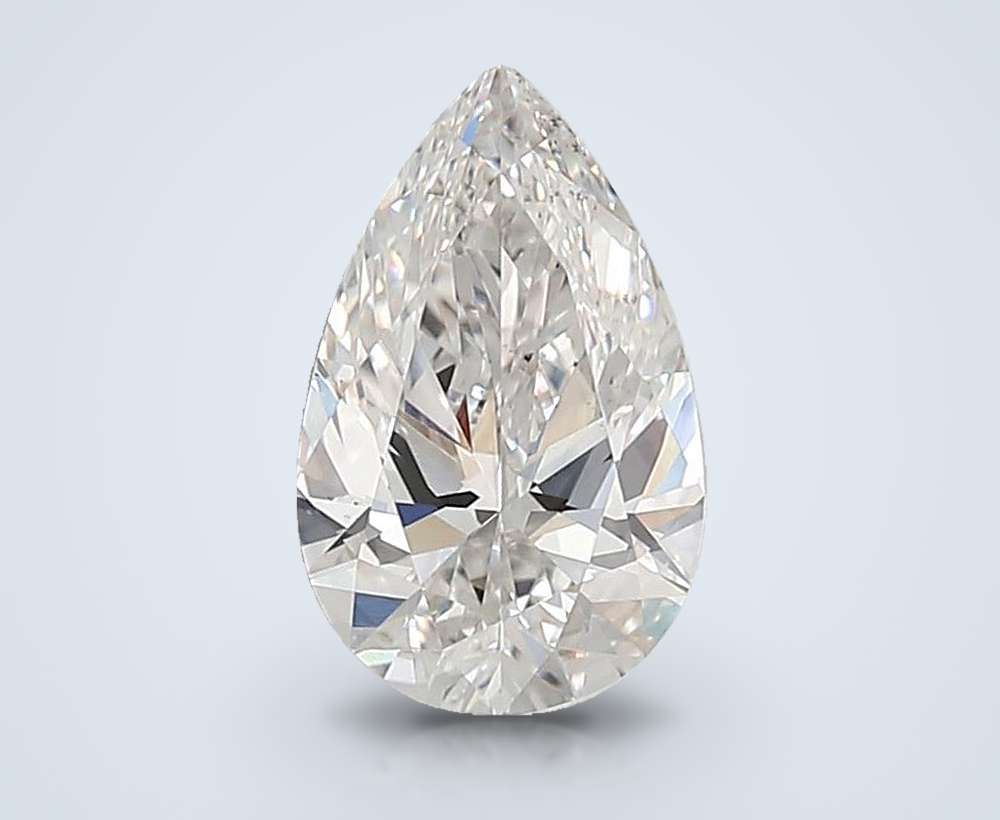 2.05ct F VS1 Rare Carat Ideal Cut Pear Lab Grown Diamond