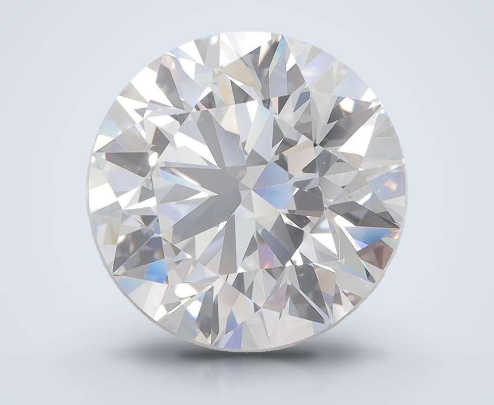 6.47ct E VVS1 Rare Carat Ideal Cut Round Lab Grown Diamond