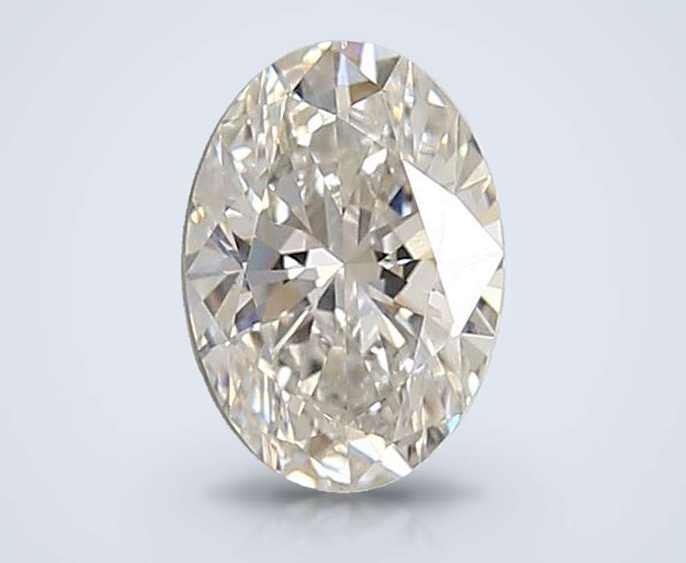0.90ct F VS1 Rare Carat Ideal Cut Oval Lab Grown Diamond
