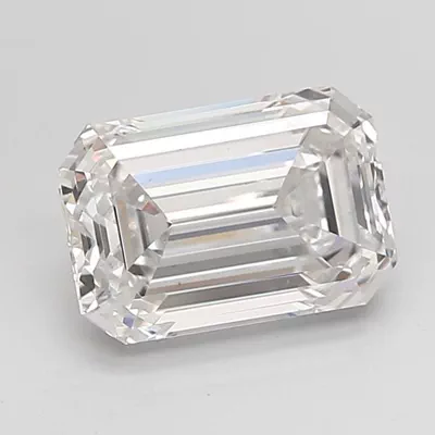 3.10ct F VS1 Rare Carat Ideal Cut Emerald Lab Grown Diamond