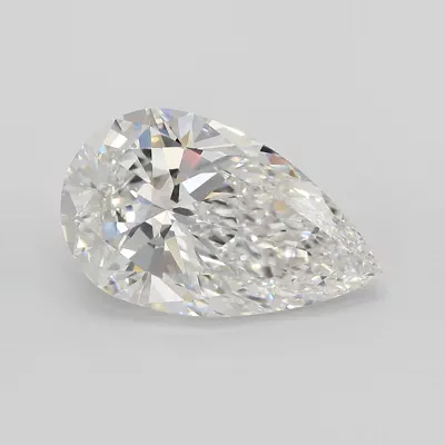 8.11ct F VVS2 Very Good Cut Pear Lab Grown Diamond