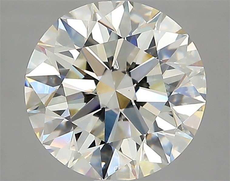 2.70ct J SI2 Rare Carat Ideal Cut Round Diamond