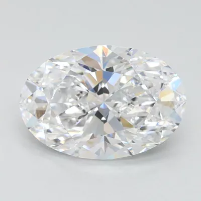1.12ct D IF Very Good Cut Oval Lab Grown Diamond